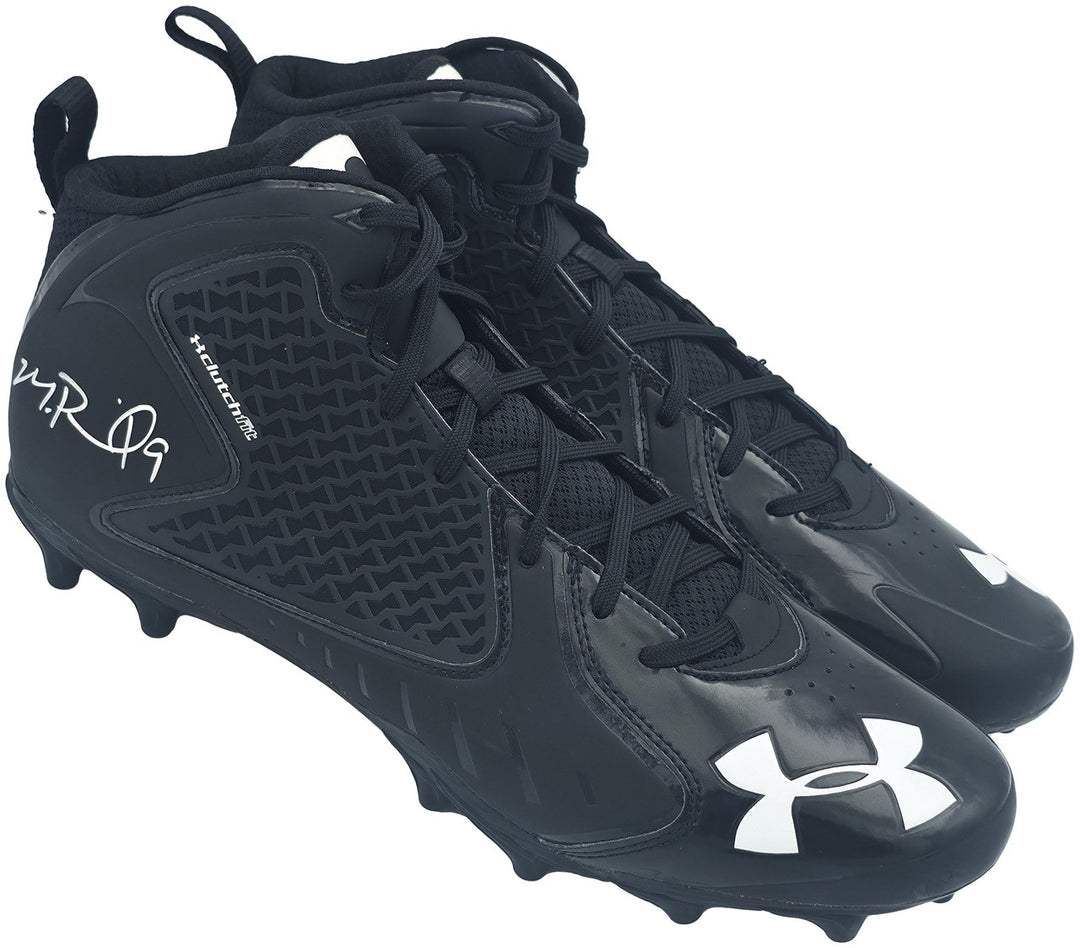 Michael Penix Jr Auto Black Under Armour Team Fierce Cleats Falcons 13 Beckett