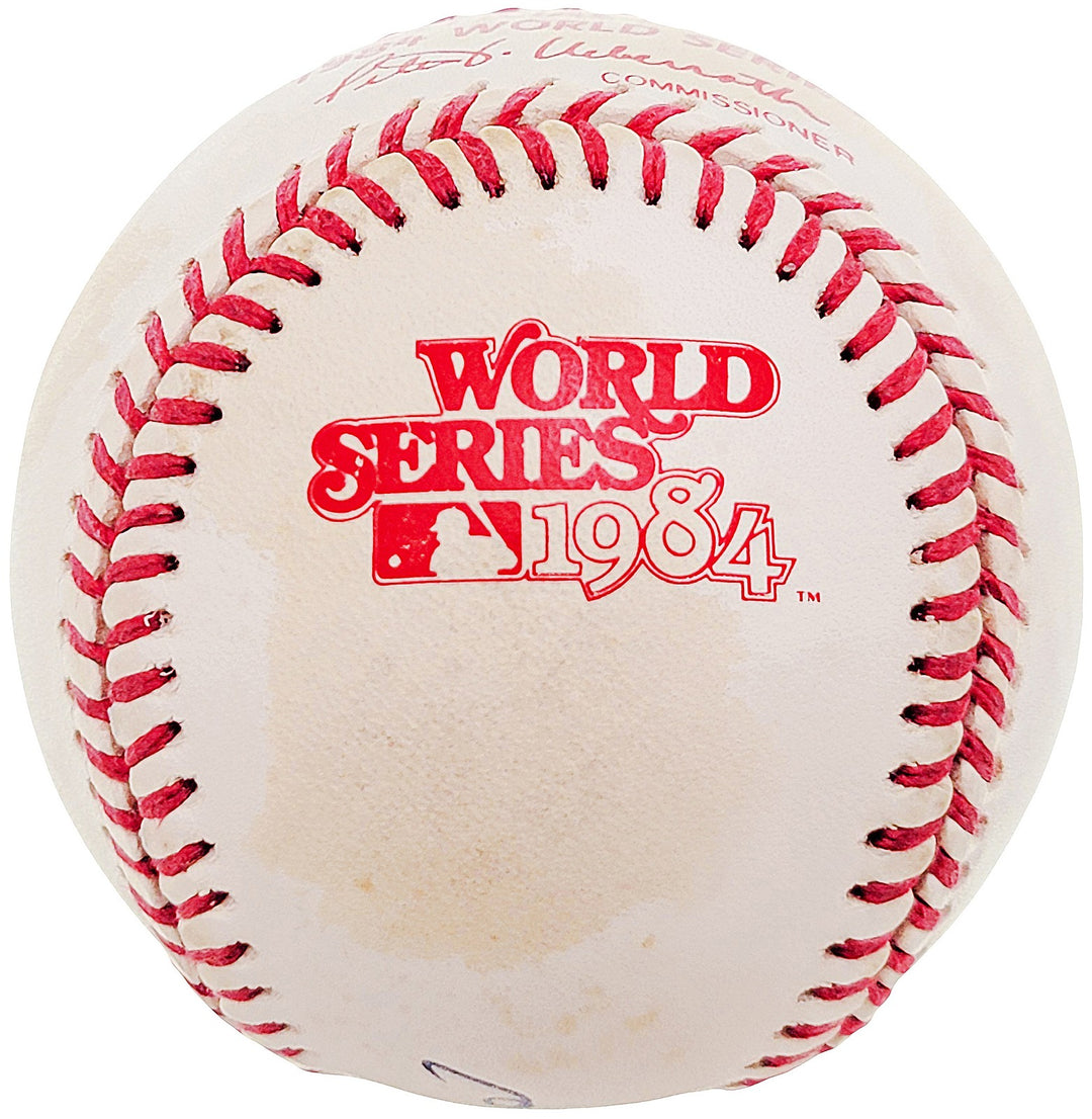 Dick Williams Signed Official 1984 WS Logo Baseball San Diego Padres Beckett