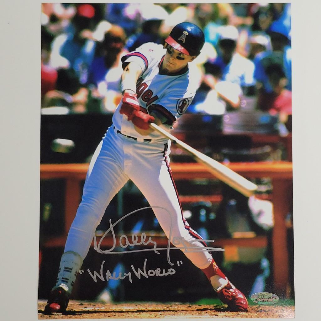 Wally Joyner signed "Wally World" 8x10 Photo Angels Autograph ~ OC Dugout Holo