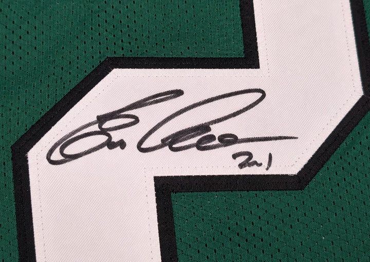 Philadelphia Eagles Eric Allen Signed Green Jersey Beckett BAS Witness