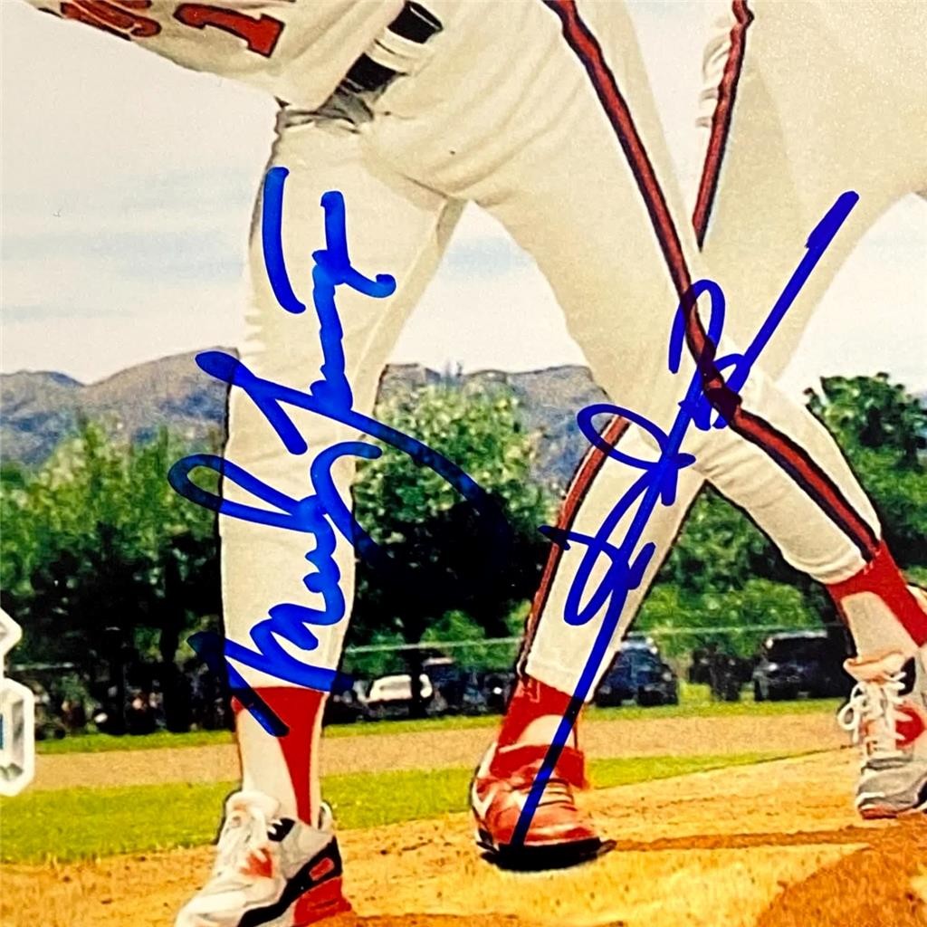Abbott ~ Langston ~ Finley signed Angels Lethal Lefties 8x10 photo autograph JSA