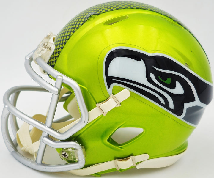Byron Murphy II Signed Seattle Seahawks Flash Green Speed Mini Helmet MCS Holo
