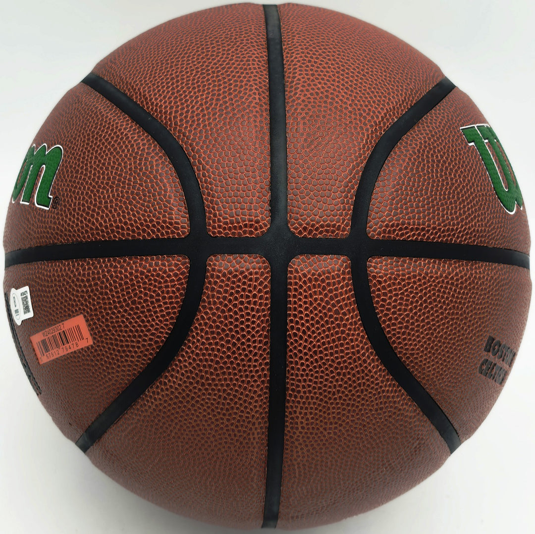 Jaylen Brown Signed Composite Leather Boston Celtics Logo Basketball Beckett Wit