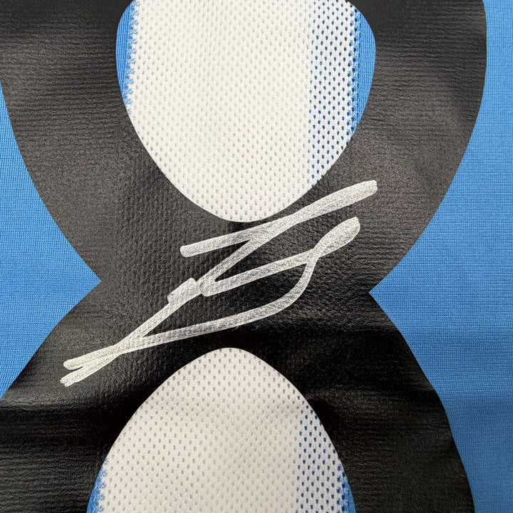 Autographed/Signed Javier Zanetti Argentina Soccer Jersey Beckett BAS COA