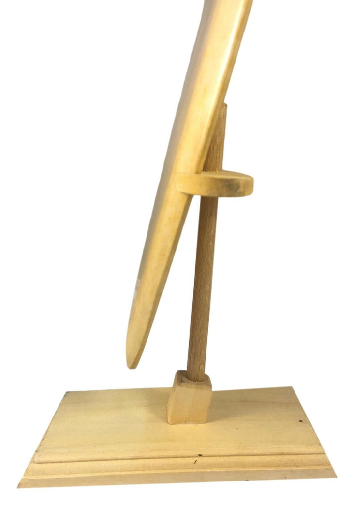 Jack Freestone Hand Signed Wooden Mini Surf Board W/Stand  JSA COA Autographed