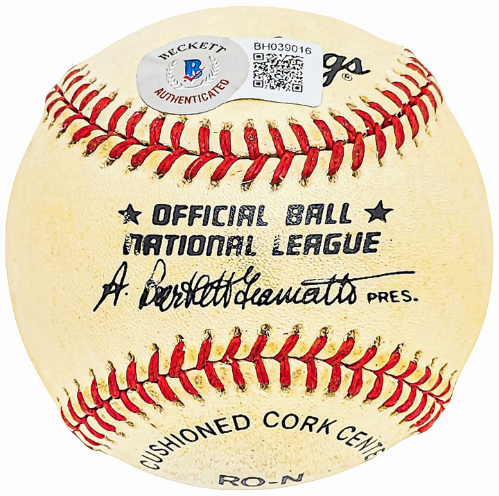 A.B. Wright Signed NL Baseball Boston Braves Vintage Sig Beckett #BH039016