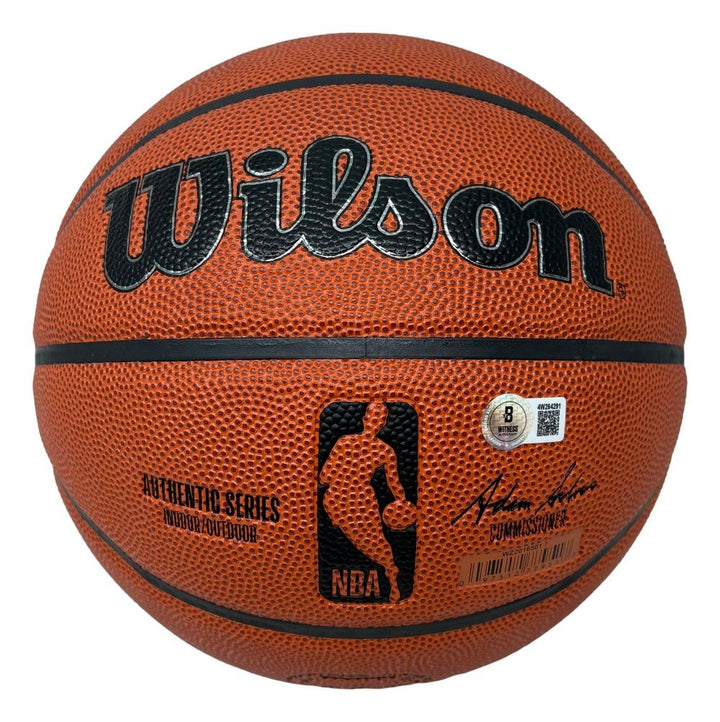 Jaylen Brown Philadelphia 76ers Signed Wilson I/O Basketball BAS