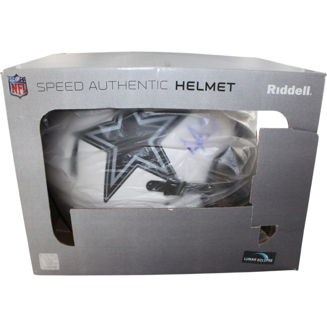 Dak Prescott Autographed Dallas Cowboys Authentic Lunar Helmet Beckett 56324