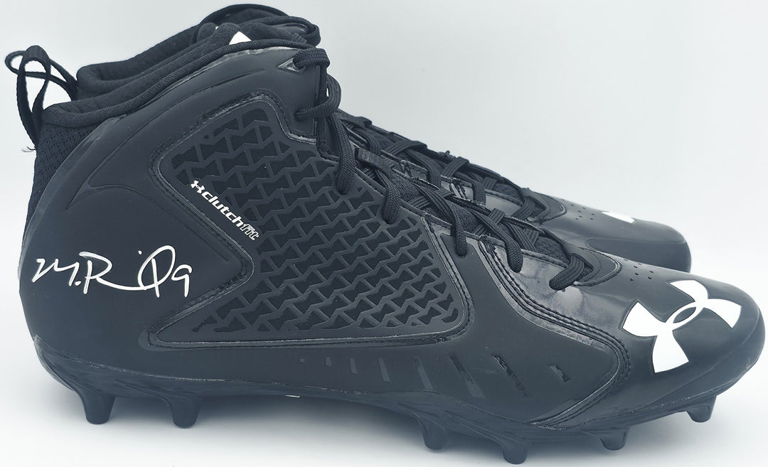 Michael Penix Jr Auto Black Under Armour Team Fierce Cleats Falcons 13 Beckett