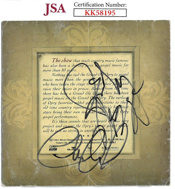Charlie Daniels/Ricky Skaggs/Patty Loveless signed 08 How Great Thou Art Booklet