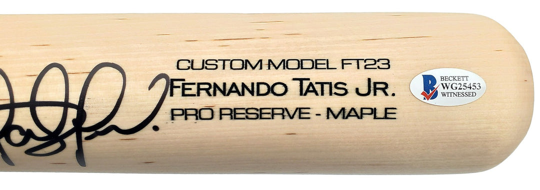 Fernando Tatis Jr. Signed Blonde Victus Game Model Bat San Diego Padres Beckett