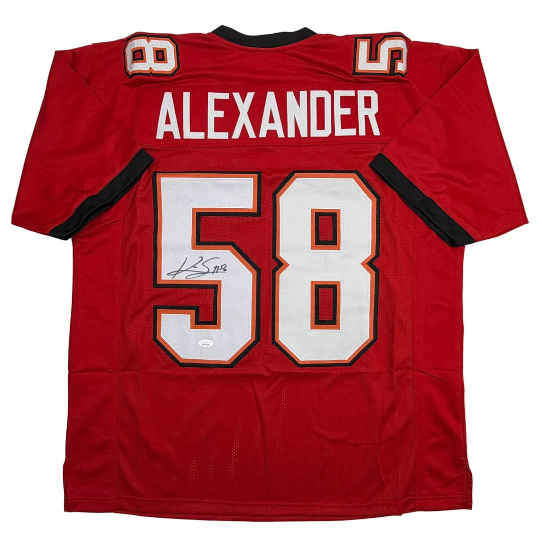 Autographed/Signed Kwon Alexander Tampa Bay Red Football Jersey JSA COA