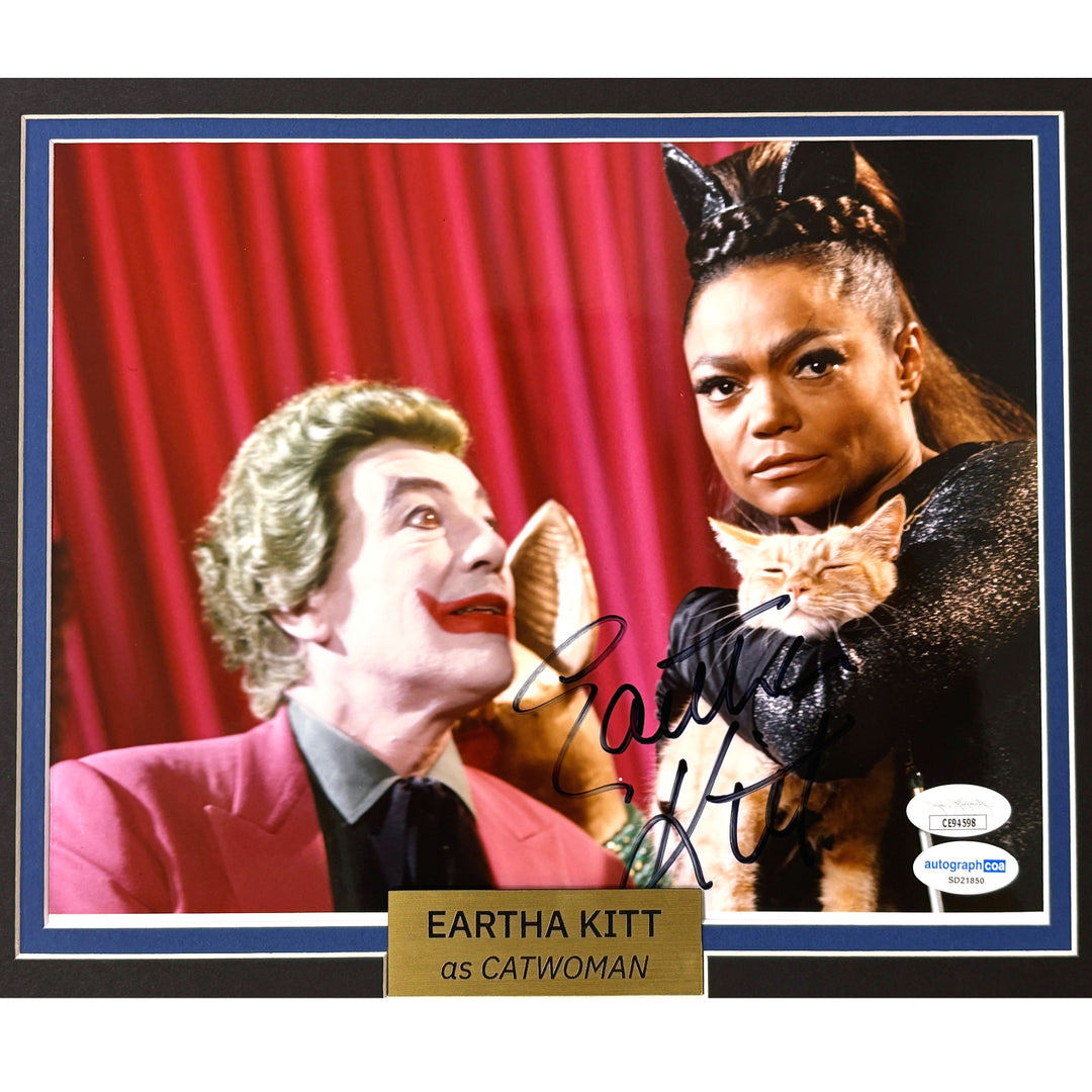 1966 Batman TV Show Cast Signed 8x10 Photos Framed JSA PSA West Ward Kitt Craig