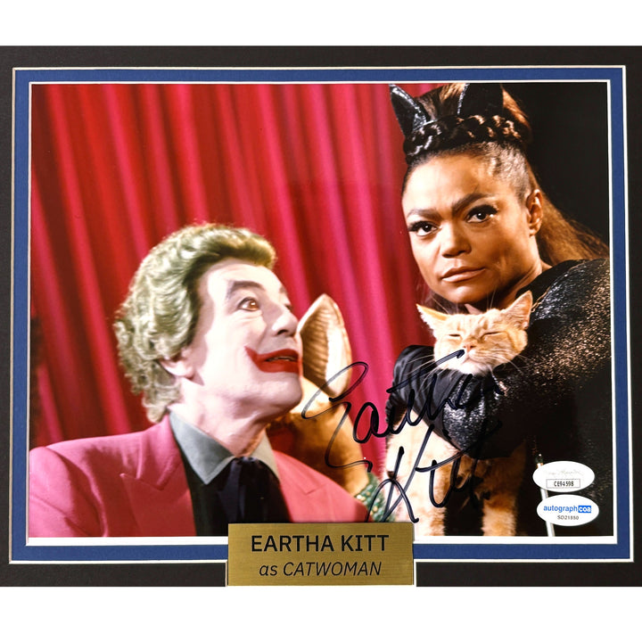 1966 Batman TV Show Cast Signed 8x10 Photos Framed JSA PSA West Ward Kitt Craig