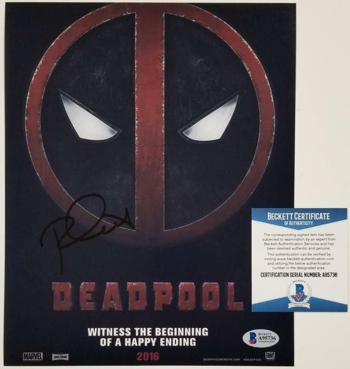 Writer Paul Wernick signed Deadpool 8x10 Photo #7 Autograph ~ Beckett BAS COA