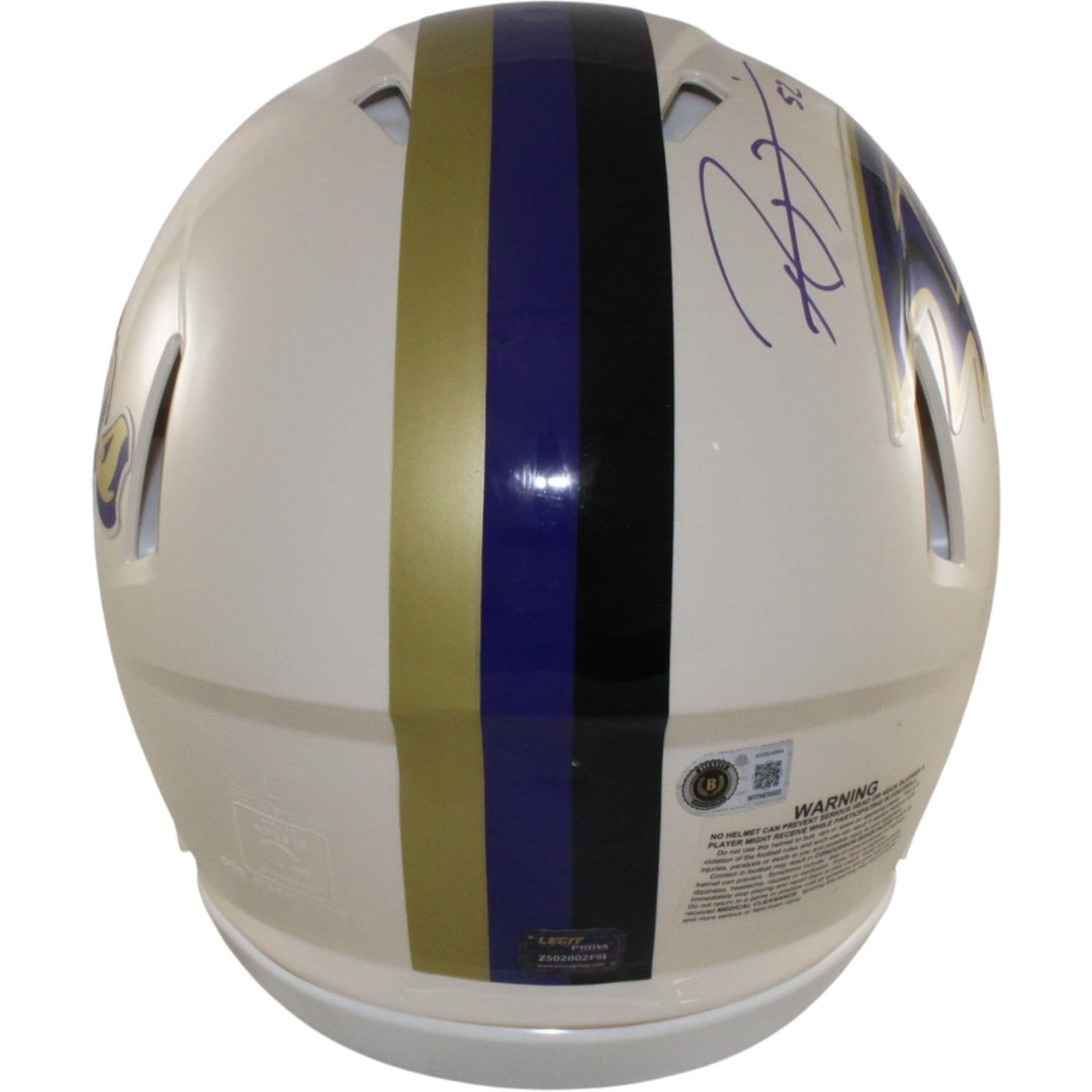 Ray Lewis Signed Baltimore Ravens Authentic Retro Helmet Beckett Witnessed 57518
