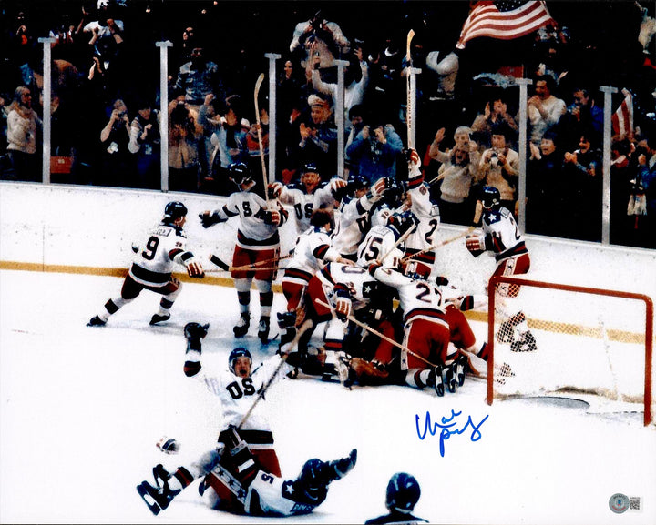 Mark Pavelich Autographed Signed 16x20 Photo Team USA Beckett BAS QR #BJ060325