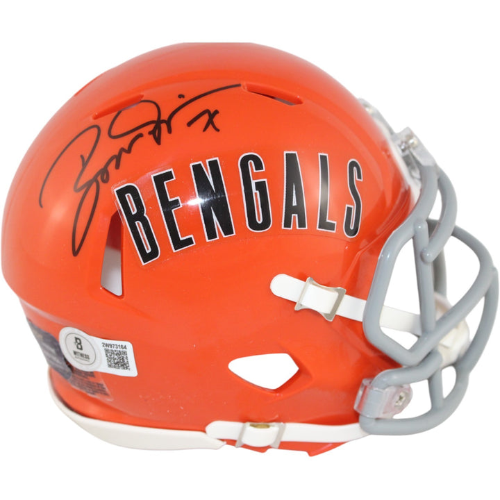 Boomer Esiason Autographed Cincinnati Bengals TB Mini Helmet Beckett WIT 50798