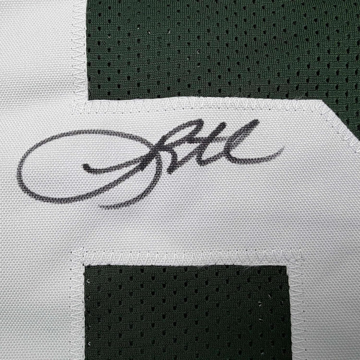 Framed Autographed/Signed Leroy Butler 35x39 Green Bay Green Jersey BAS COA