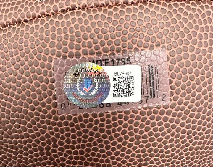 Phil Simms signed "SB XXI MVP" NFL Football NY Giants autograph (A)~ Beckett BAS