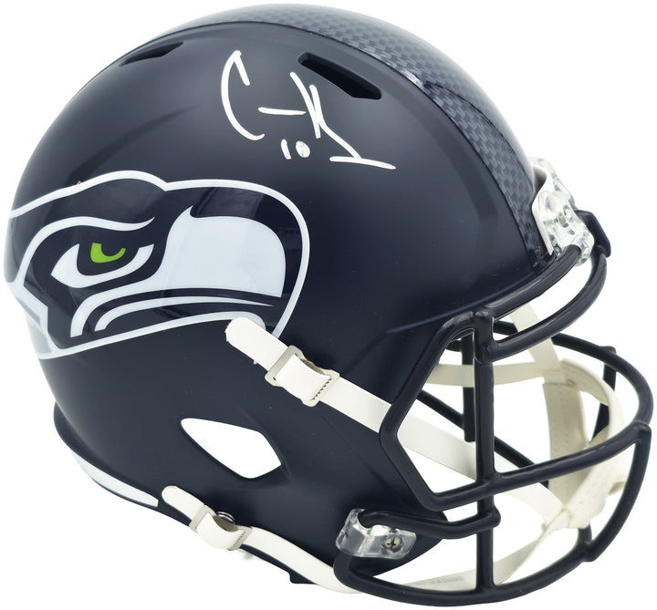 Cooper Kupp Signed Seahawks Blue Full Size SB LX Champions Logo Speed Replica