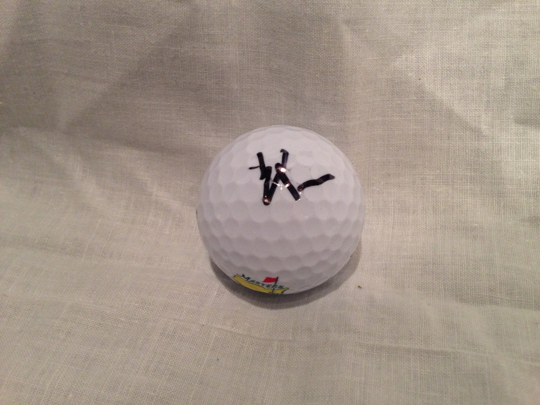 TIANLANG GUAN SIGNED AUTO GOLF BALL MASTERS COA WOW