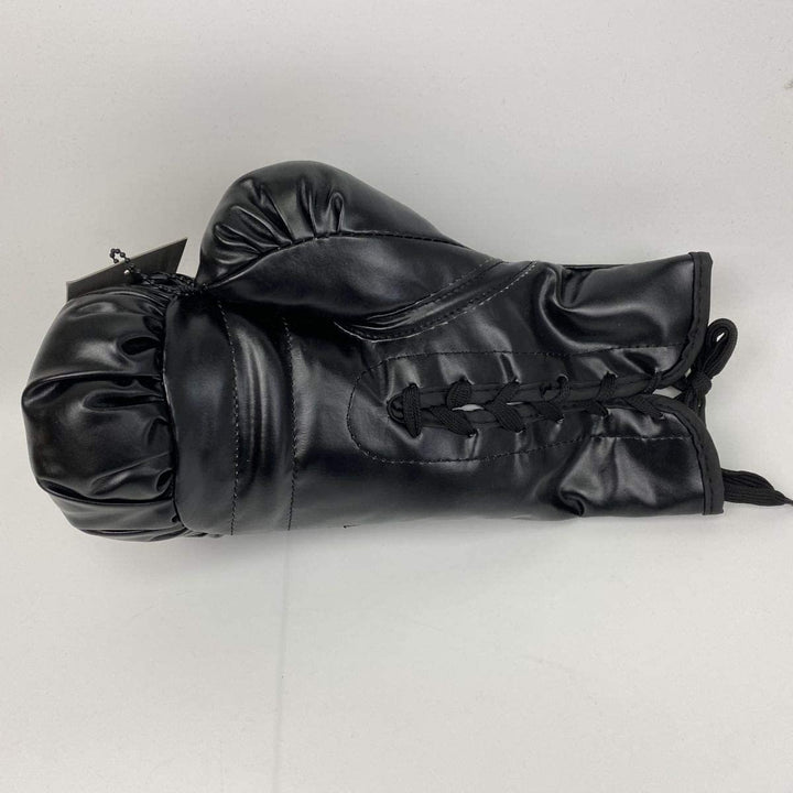 Autographed/Signed MIKE TYSON Imperfect Blk Everlast Boxing Glove Holo COA