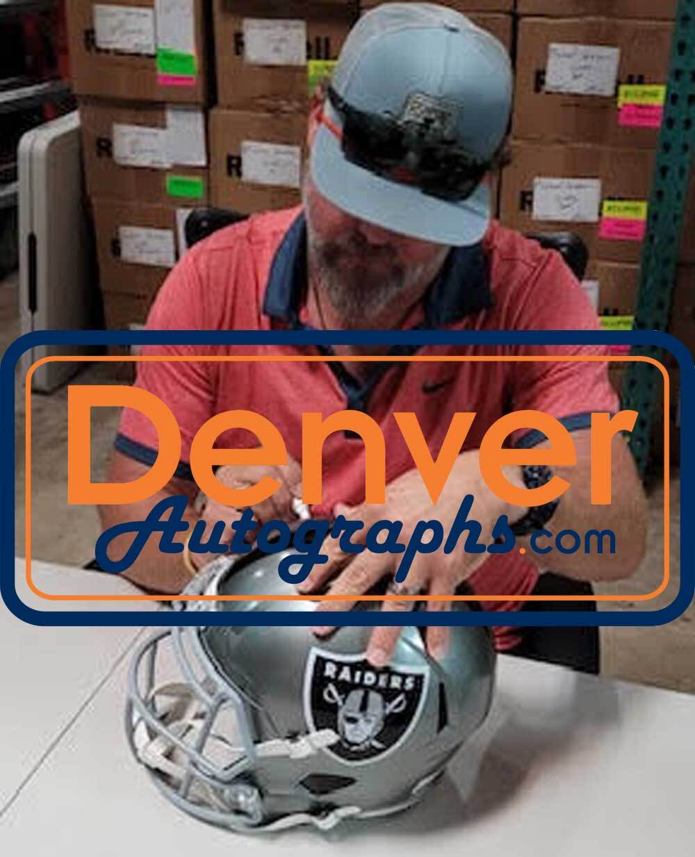 Shane Lechler Signed Las Vegas Raiders F/S Flash Speed Helmet NFL 100 BAS 34368