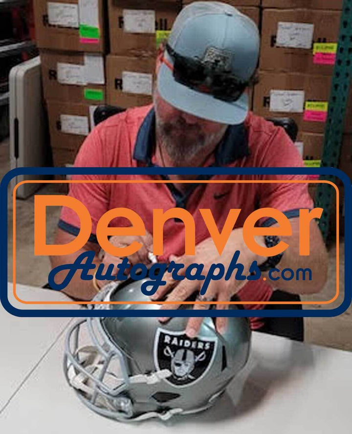 Shane Lechler Signed Las Vegas Raiders F/S Flash Speed Helmet NFL 100 BAS 34368
