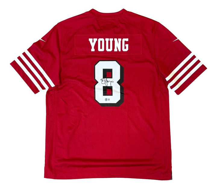 Steve Young Signed San Francisco 49ers Nike Game Replica Jersey BAS