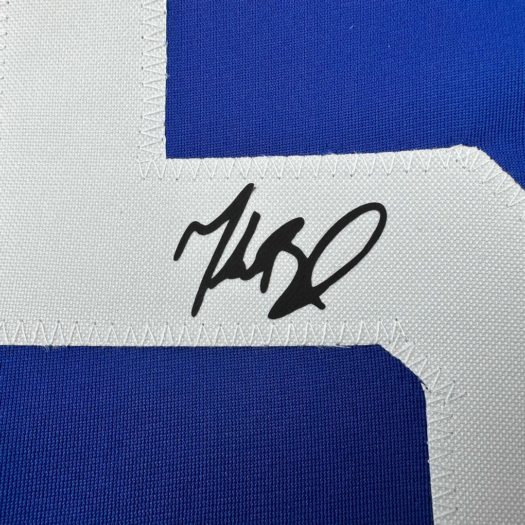 Facsimile Autographed Mookie Betts Los Angeles Blue Reprint Auto Jersey Men's XL