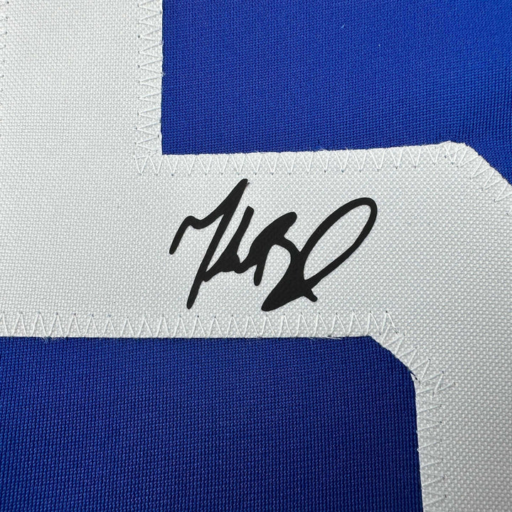 Facsimile Autographed Mookie Betts Los Angeles Blue Reprint Auto Jersey Men's XL