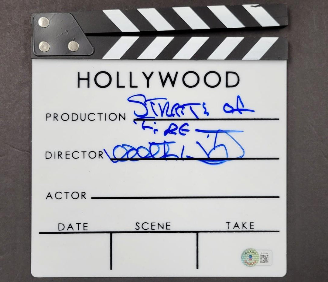 Walter Hill signed "Streets of Fire" Movie Director's Clap Board Clapper ~ BAS