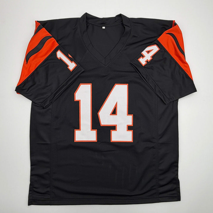 Autographed/Signed KEN ANDERSON Cincinnati Black Football Jersey JSA COA Auto