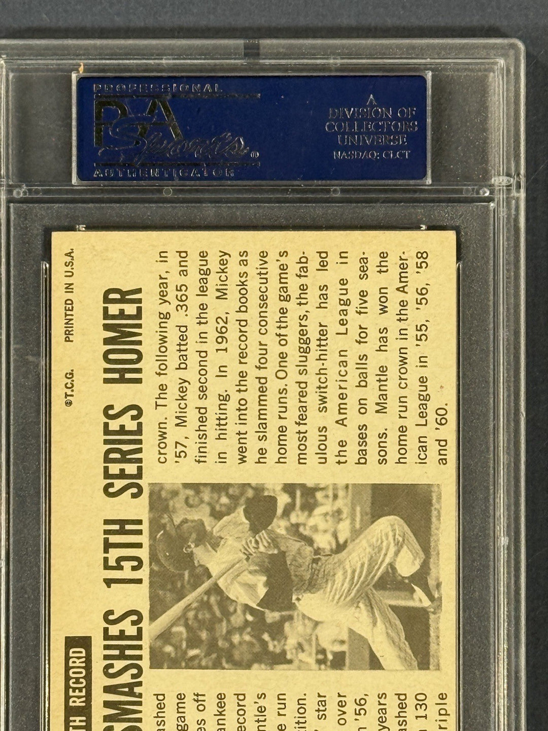 1964 Topps Giants #25 Mickey Mantle PSA 6 EX - Mint Sharp Beauty HOF Yankees