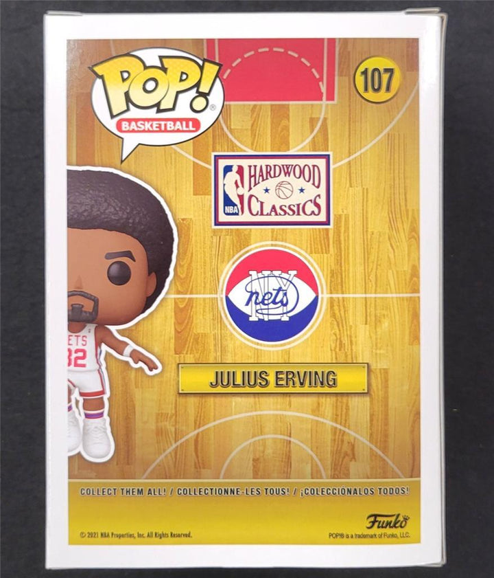 Julius Erving "Dr. J" signed New York Nets Funko Pop! autograph ~ Beckett BAS