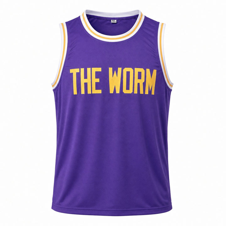 Los Angeles Lakers Dennis Rodman Signed Purple Jersey Beckett BAS Witness