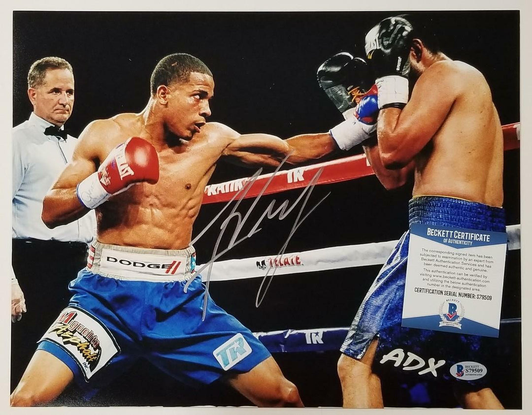 Felix Verdejo signed 11x14 photo #2 Boxing Autograph ~ Beckett BAS COA