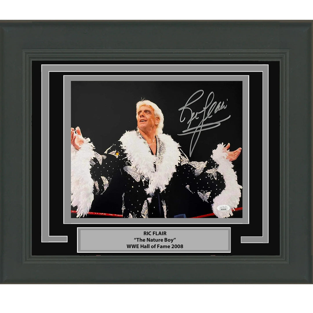 Framed Autographed/Signed Ric Flair Nature Boy 11x14 WWE Wrestling Photo JSA COA