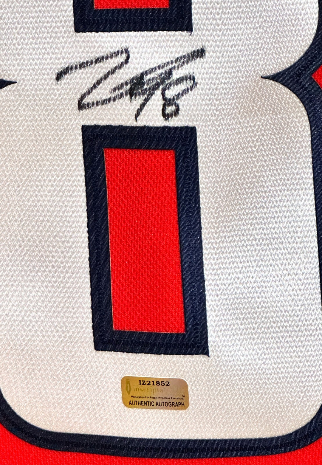 Logan Thompson Autographed Washington Capitals Jersey COA Inscriptagraphs Signed