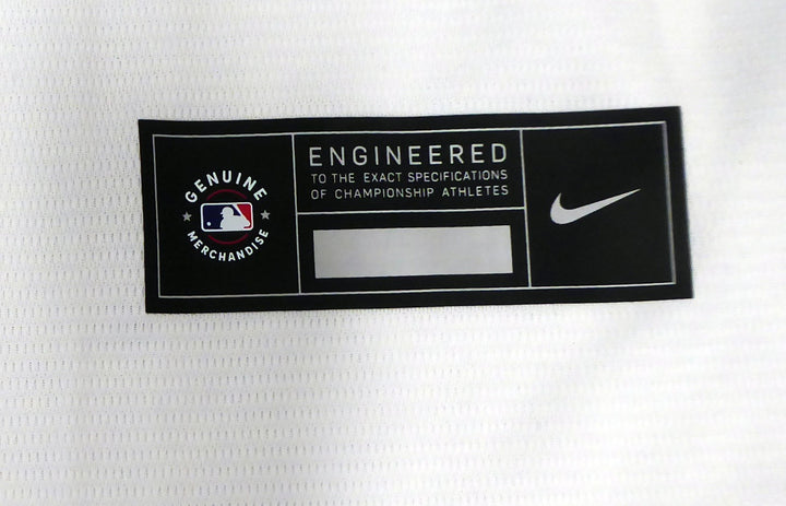 Cleveland Indians Shane Bieber Signed White Nike Jersey Size L Beckett