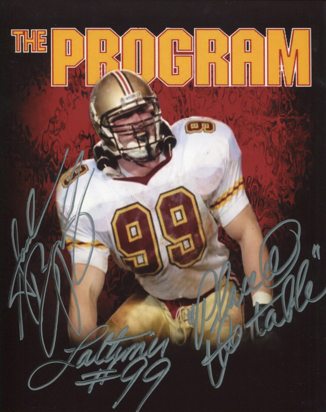 Andrew Bryniarski "Lattimer #99" "Place @ the Table" Autographed The Program 8x1