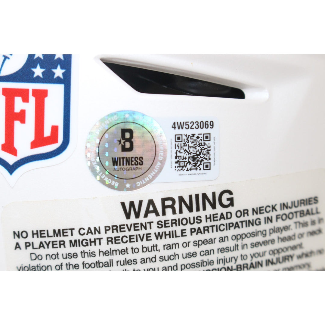 Randy Moss Autographed Minnesota Vikings SpeedFlex 24 Alt Helmet Beckett 56282