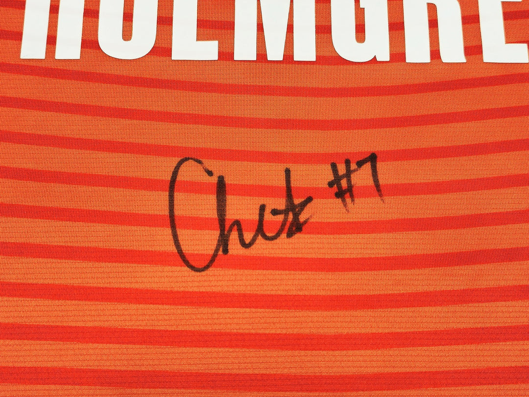 Thunder Chet Holmgren Autographed Signed Red Fanatics Jersey Size XL Beckett Wit