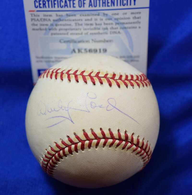 Whitey Ford PSA DNA Coa Autograph American League OAL Signed Baseball 3