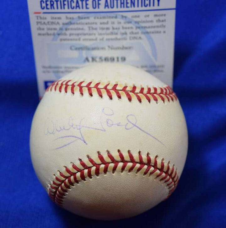 Whitey Ford PSA DNA Coa Autograph American League OAL Signed Baseball 3
