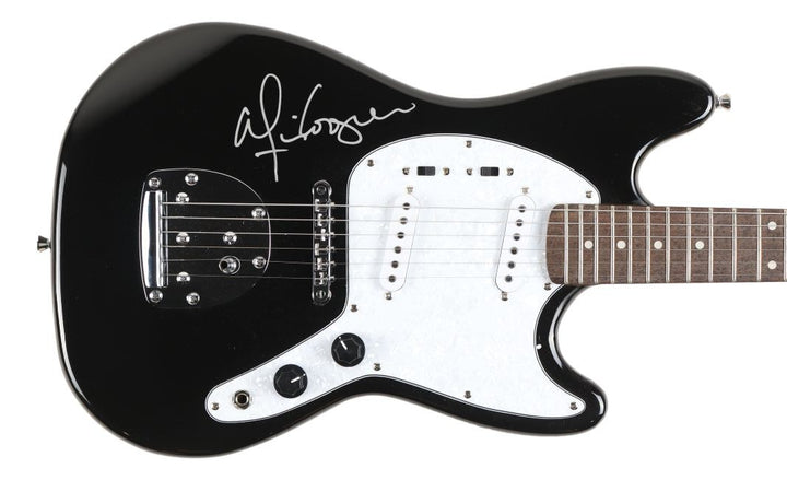 Alice Cooper Signed 39" Black/White Electric Guitar BAS