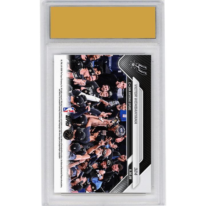 Graded 2025 Topps Now Victor Wembanyama #324 Basketball Card HOFSM 10