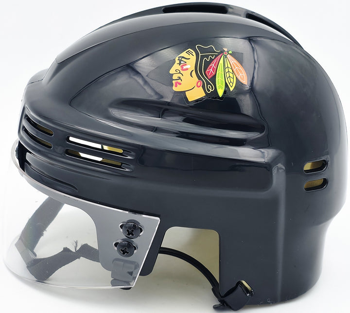 Jonathan Toews Signed Chicago Blackhawks Black Mini Helmet Beckett Wit