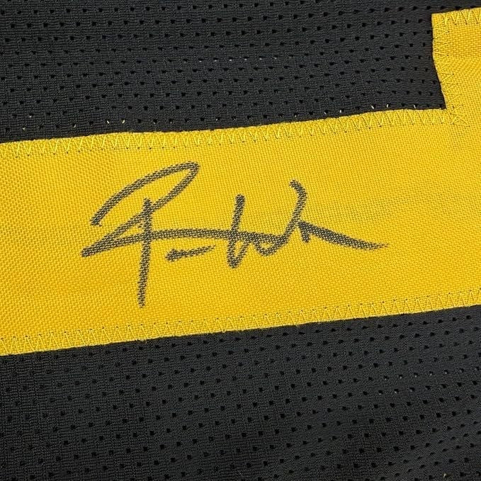 Framed Autographed Roman Wilson 35x39 Pittsburgh Color Rush Jersey BAS COA